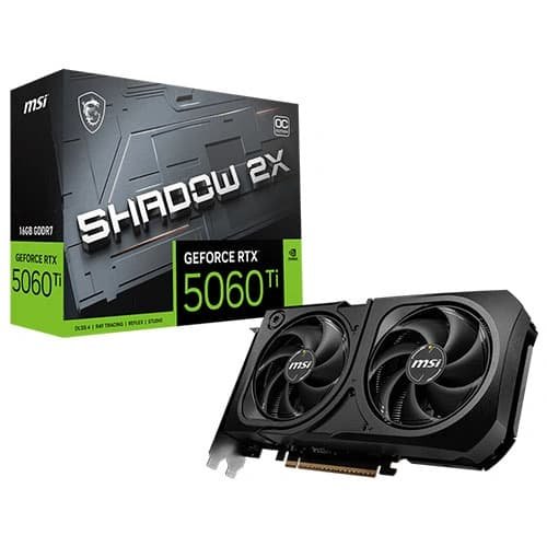 MSI RTX 5060 Ti Shadow 2X OC Plus 16GB GDDR7