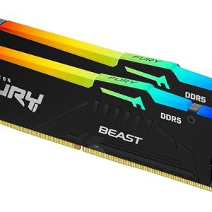 Kingston Fury Beast Black RGB Expo 32GB 6000MT/s DDR5 CL30 Gaming Memory Kit of 2 - KF560C30BBEAK2-32
