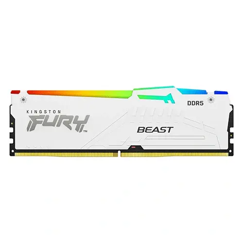 Kingston Fury Beast RGB White 16GB 6000MHz CL36 DDR5 RAM(KF560C36BWE2A-16 )