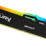 Kingston Fury Beast Black RGB Expo 16GB 6000MT/s DDR5 CL30 DIMM Desktop Gaming Memory Single Module (KF560C30BBEA-16)
