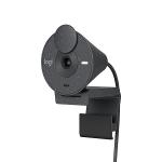 Logitech Brio 300 FHD Webcam (Graphite)USB-C, Noise Reduction Microphone,
